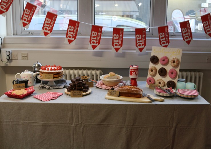 Christian Aid bake sale spread