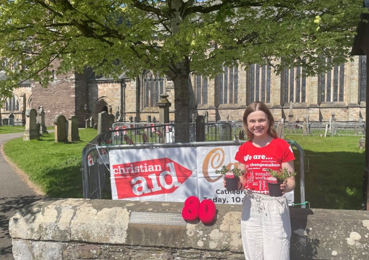 Christian Aid’s Lauren Petherbridge at Dunblane’s ‘Christian Aid Week Cafe’