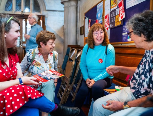 CAW supporters at Trinity Church Sutton