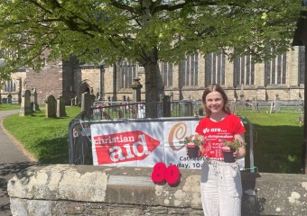 Christian Aid’s Lauren Petherbridge at Dunblane’s ‘Christian Aid Week Cafe’